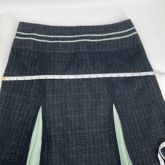 Min.imal Womens Black Green A-line Holiday Skirt Size 12 - Picture 10 of 13